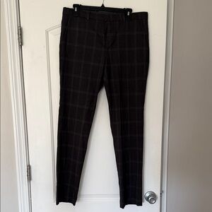 Brown Plaid Perry Ellis Trousers